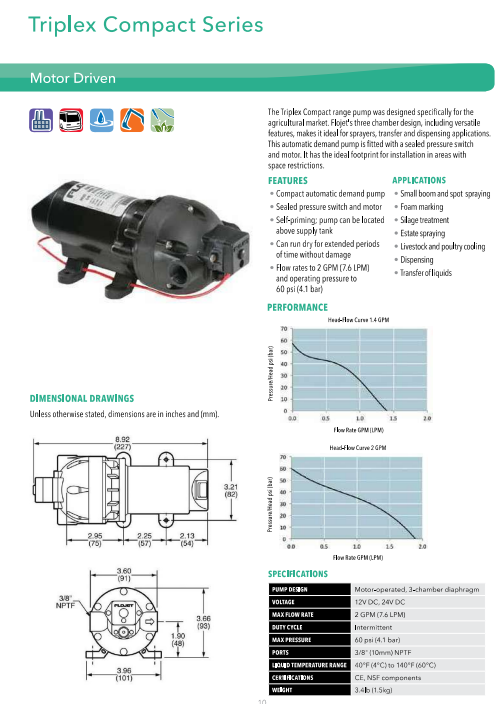 FLOJET TRIPLEX