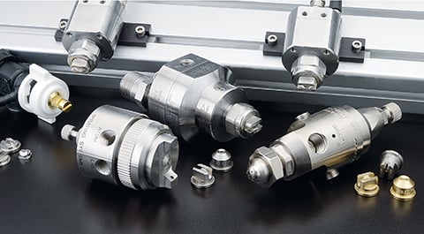 spraying systems אוויר נוזל דיזה