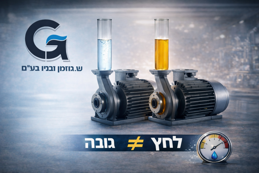 משאבת לחץ הגברת לחץ משאבה צנטריפוגלית