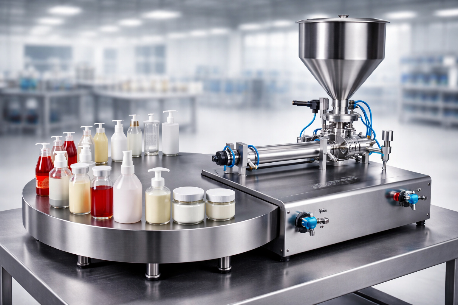 פיסטון פילר piston filler מכונת מילוי