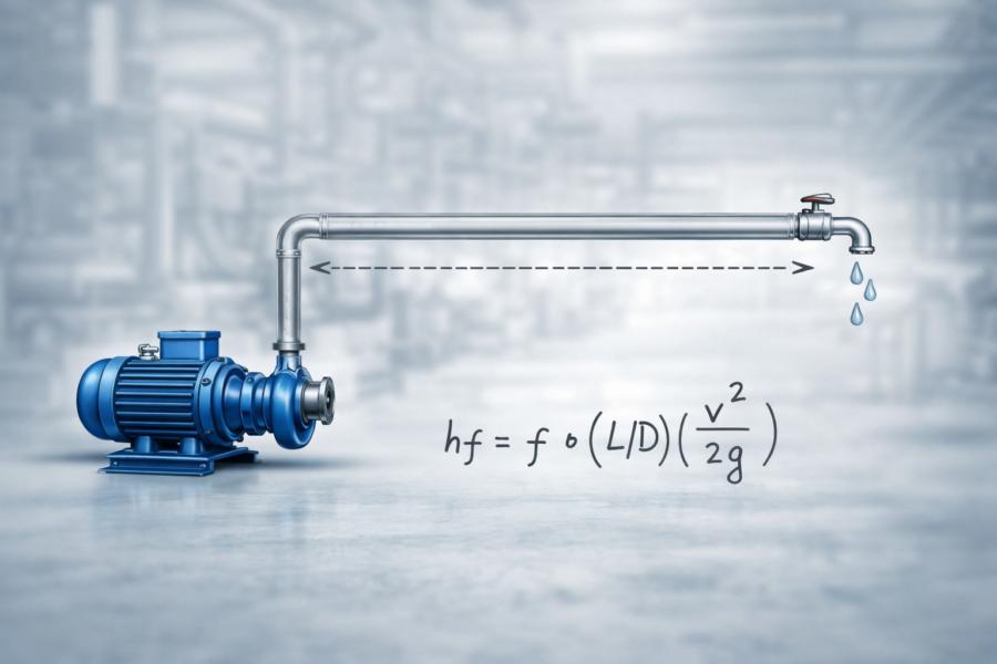 מחשבון הפסדי לחץ בצנרת למשאבות
