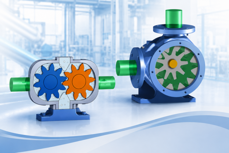 משאבת גלגלי שיניים משאבת גג"ש gear pump internal gear external gear